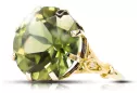Žltý peridot 14k žlté zlato  Vintage Jewlery vrc073y